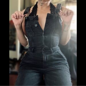 American Eagle Flare Overalls